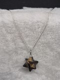 Collier Merkabah Oeil de Tigre